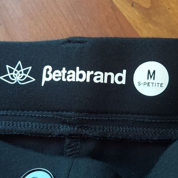 Betabrand Straight Leg Classic Black Pants Sz MP - Picture 7 of 7